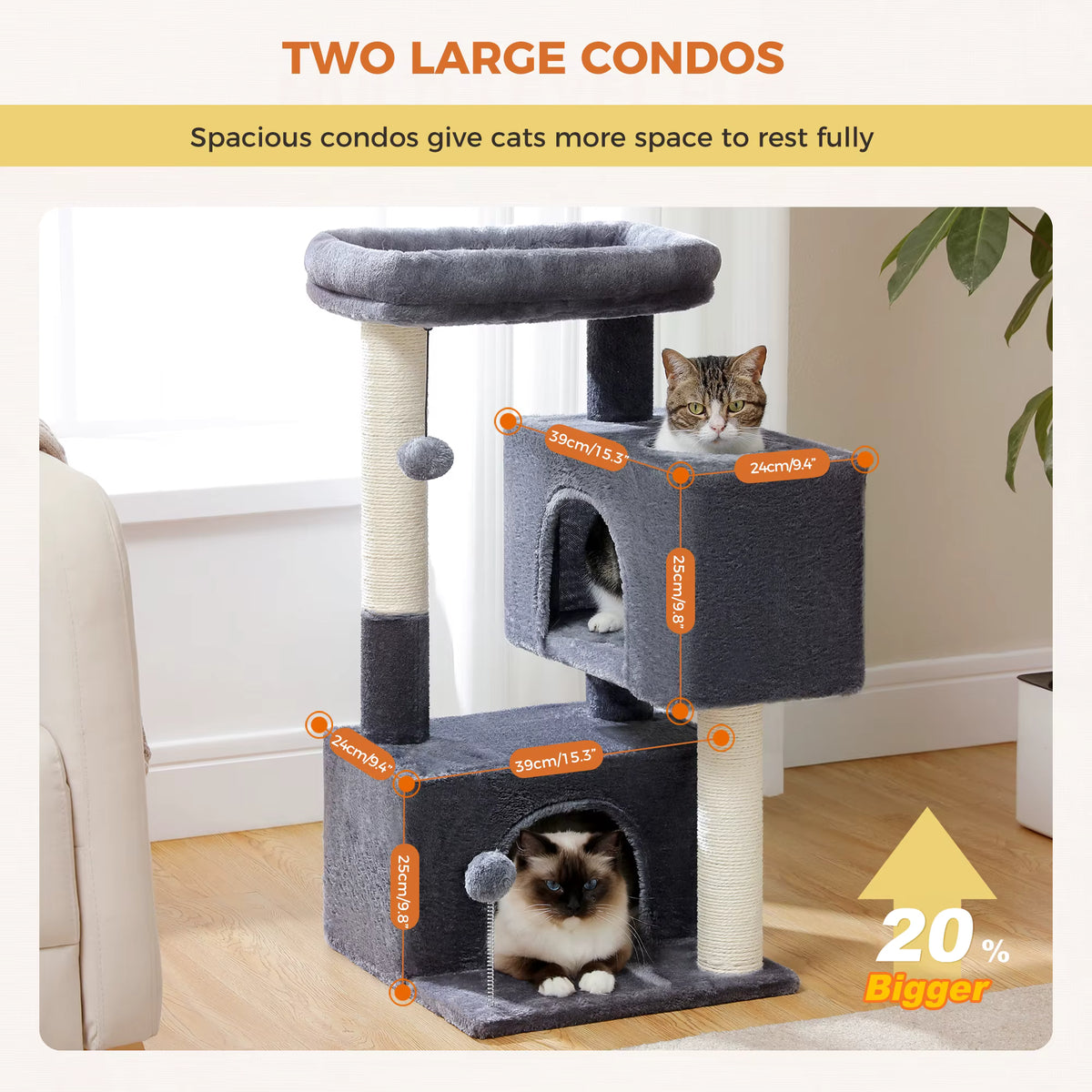 Cat Tree for Large Cats Cat Tower for Indoor